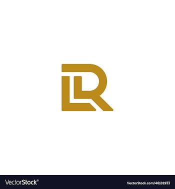 initial lr logo design