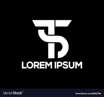 initial monogram letter ts logo letter ts logo ve