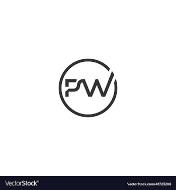 initial pw letter linked logo
