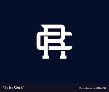 Initial rc logo rc letters creative monogram icon vector image