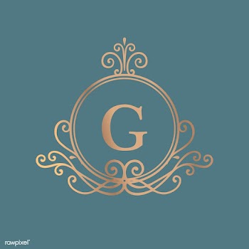 Initialed gold frame background | Free stock vector - 553280