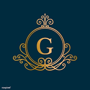 Initialed gold frame background | Free stock vector - 553281