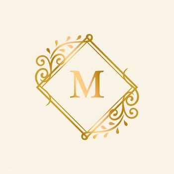 Initialed gold frame background | Free stock vector - 553282