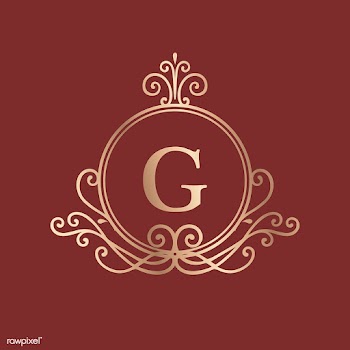 Initialed gold frame background | Free stock vector - 553315