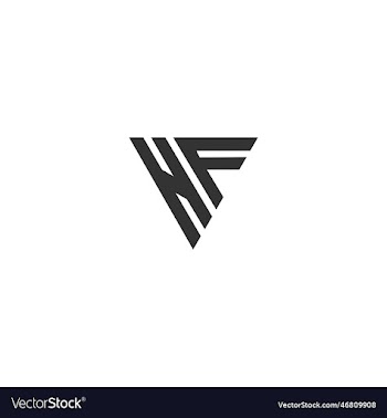 initials of the letters h and f logo design