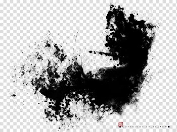 Ink, black smoke transparent background PNG clipart