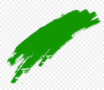 Ink brush Calligraphy Painting - Green hair strokes, Taobao creative, green 