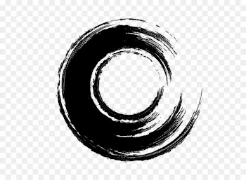 Ink brush Ink brush Calligraphy - Black circle brush 