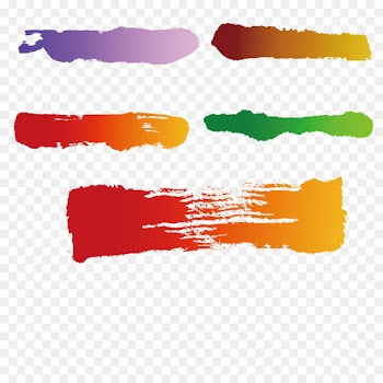 Ink brush Paintbrush - Color Oil Painting Brush Calligraphy Vector 