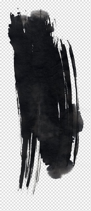 Ink brush Pen, Chinese style black ink transparent background PNG clipart