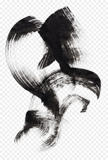 Ink brush Poster Drawing - Ink ink brush material,Chinese style hair brush 