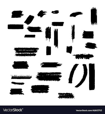 ink brush stroke collection