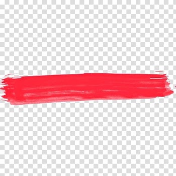 Ink brush Watercolor painting, Red ink lines transparent background PNG clipart