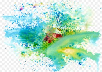 Ink Color - Cool colors splash paint color background 
