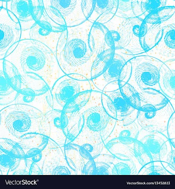 Ink hand drawn abstract seashells seamless pattern vector image