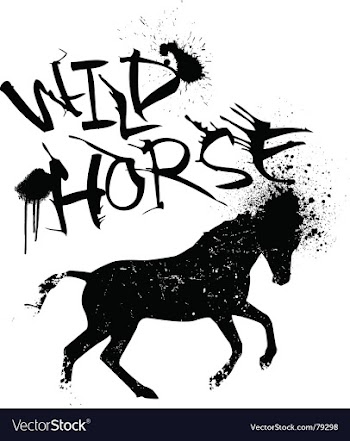 Ink horse vector image