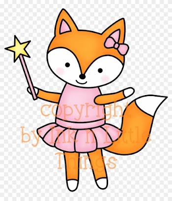 Ink N Little Things - Girl Fox Clipart