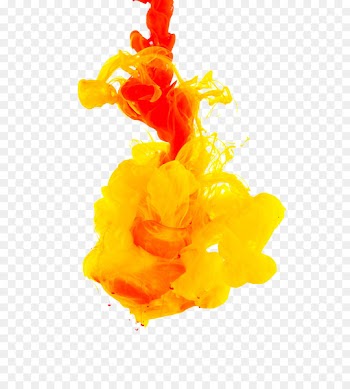 Ink Paint Stock photography - Orange ink 