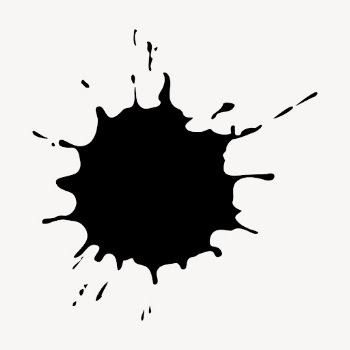Ink splash silhouette collage element, | Free PSD - rawpixel