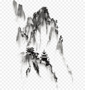 Ink wash painting Drawing India ink - Ink 