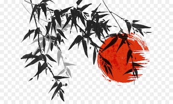 Ink wash painting Japanese painting Bamboo - Vector Chinese painting style bamboo material 