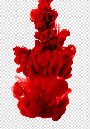 Ink Water Green Stain Paint, smoke, red ruffle cloth transparent background PNG clipart