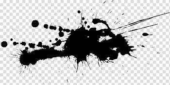 Ink Watercolor painting Watercolor: Flowers Android, black Ink Splash transparent background PNG clipart