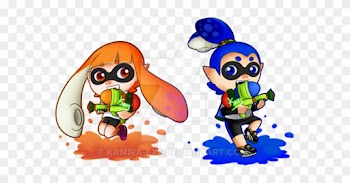Inkling Boy And Girl By Kamira-exe - Splatoon Boy And Girl