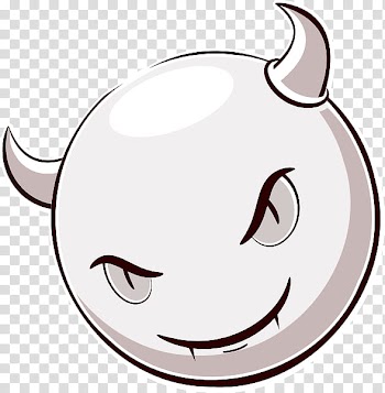Inktober  Halloween Smiley Little Devil transparent background PNG clipart
