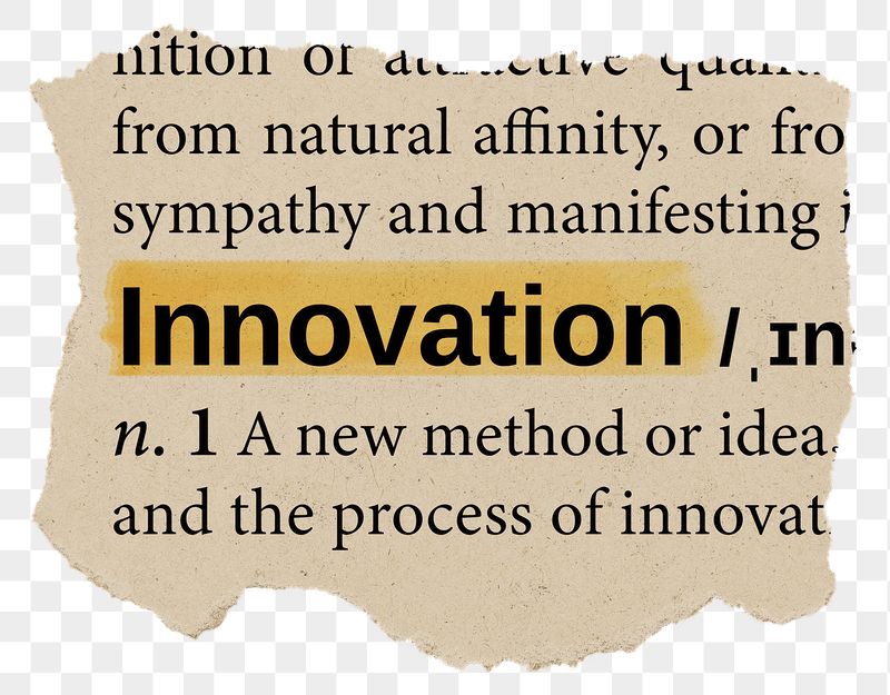 Innovation png dictionary word sticker, | Free PNG - rawpixel