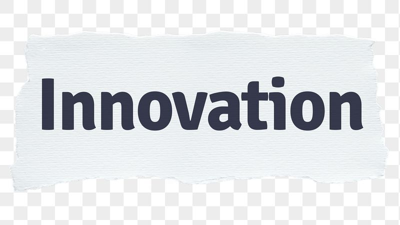Innovation png word sticker typography, | Free PNG - rawpixel