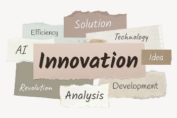 Innovation word, ripped paper typography | Free PSD - rawpixel