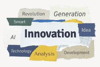 Innovation word, torn paper typography | Free PSD - rawpixel