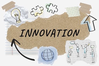 Innovation word typography, business doodle, | Free Photo - rawpixel