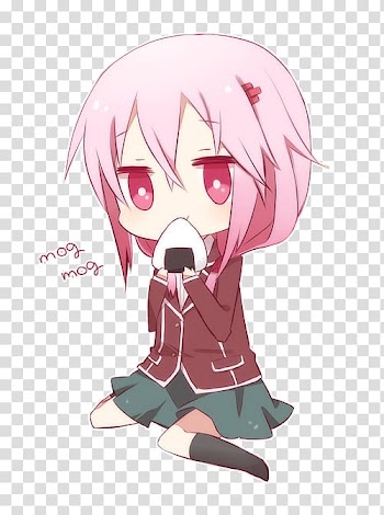 Inori Yuzuriha Chibi Drawing Anime Art, Chibi transparent background PNG clipart