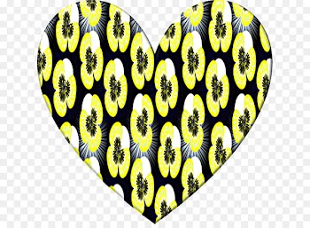 Insect Font Pattern Heart M. Butterfly - aime badge 