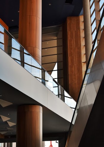 inside a buildind  