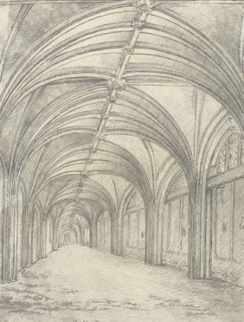 Inside of Part of Cloisters, | Free Photo - rawpixel