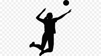 Inside Volleyball Silhouette Clip art - volleyball 