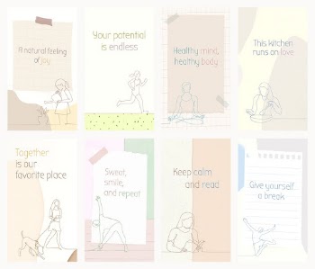 Inspirational quote wallpaper templates, positive | Free Vector Template - rawpixel