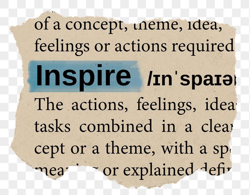 Inspire png word sticker, torn | Free PNG - rawpixel
