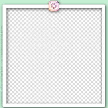 Instagram Instastories Template in, white and green frame illustration transparent background PNG clipart