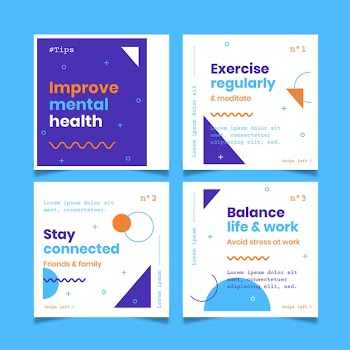 Instagram posts and stories tips Free Vector