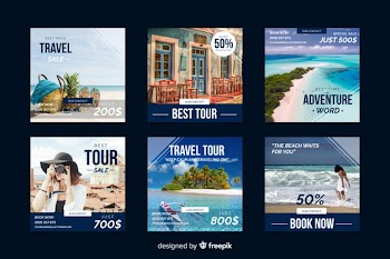 Instagram sale post collection Free Vector
