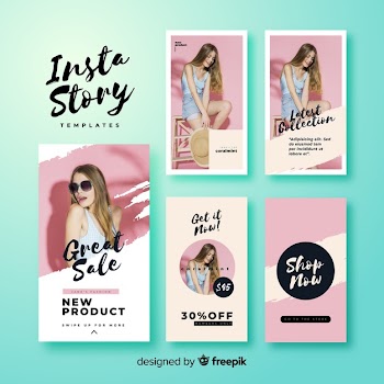 Instagram stories template