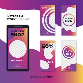 Instagram stories template