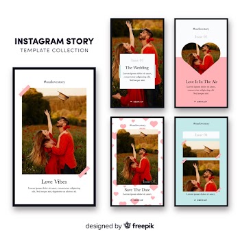 Instagram stories template