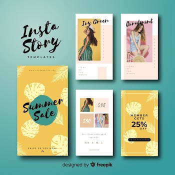 Instagram stories template