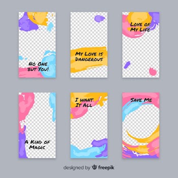 Instagram stories template