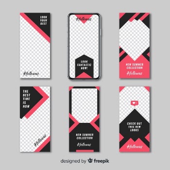 Instagram stories template